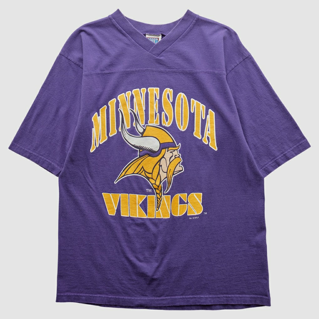Minnesota Vikings Sport Attack 90s T-shirt - Purple Vintage - Fanatics