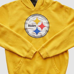 Pittsburgh Steelers NFL 2000s Hooded Pullover Sweatshirt - Yellow Vintage - Fanatics