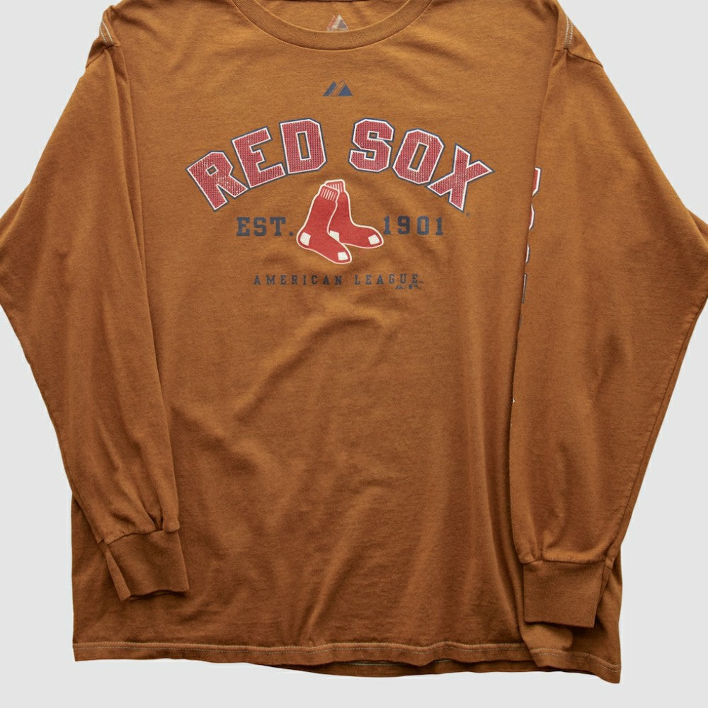 Boston Red Sox Majestic 2000s Long Sleeve T-shirt for sale