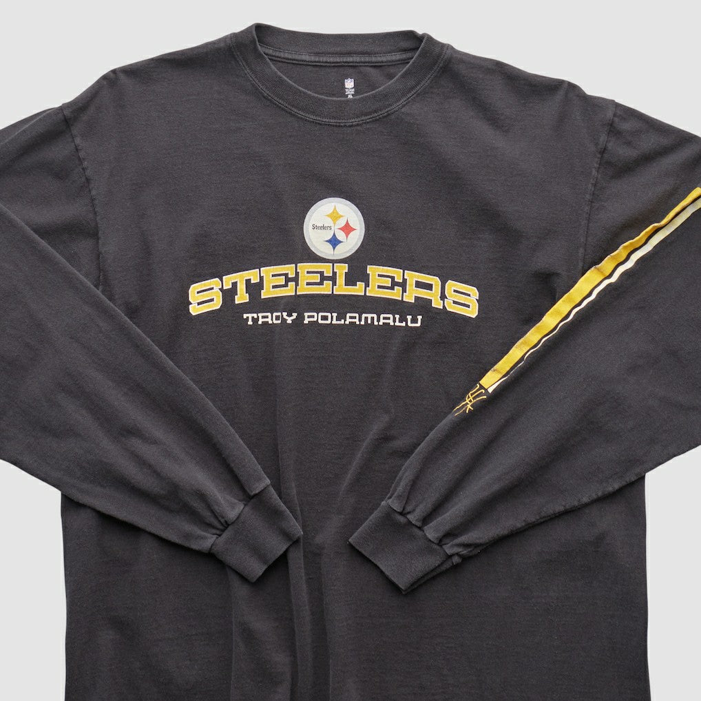 Pittsburgh Steelers NFL 2000s Long Sleeve T-shirt - Black Vintage - Fanatics