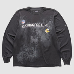 Minnesota Vikings Reebok 2000s Long Sleeve T-shirt - Black Vintage - Fanatics