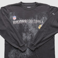 Minnesota Vikings Reebok 2000s Long Sleeve T-shirt - Black Vintage - Fanatics