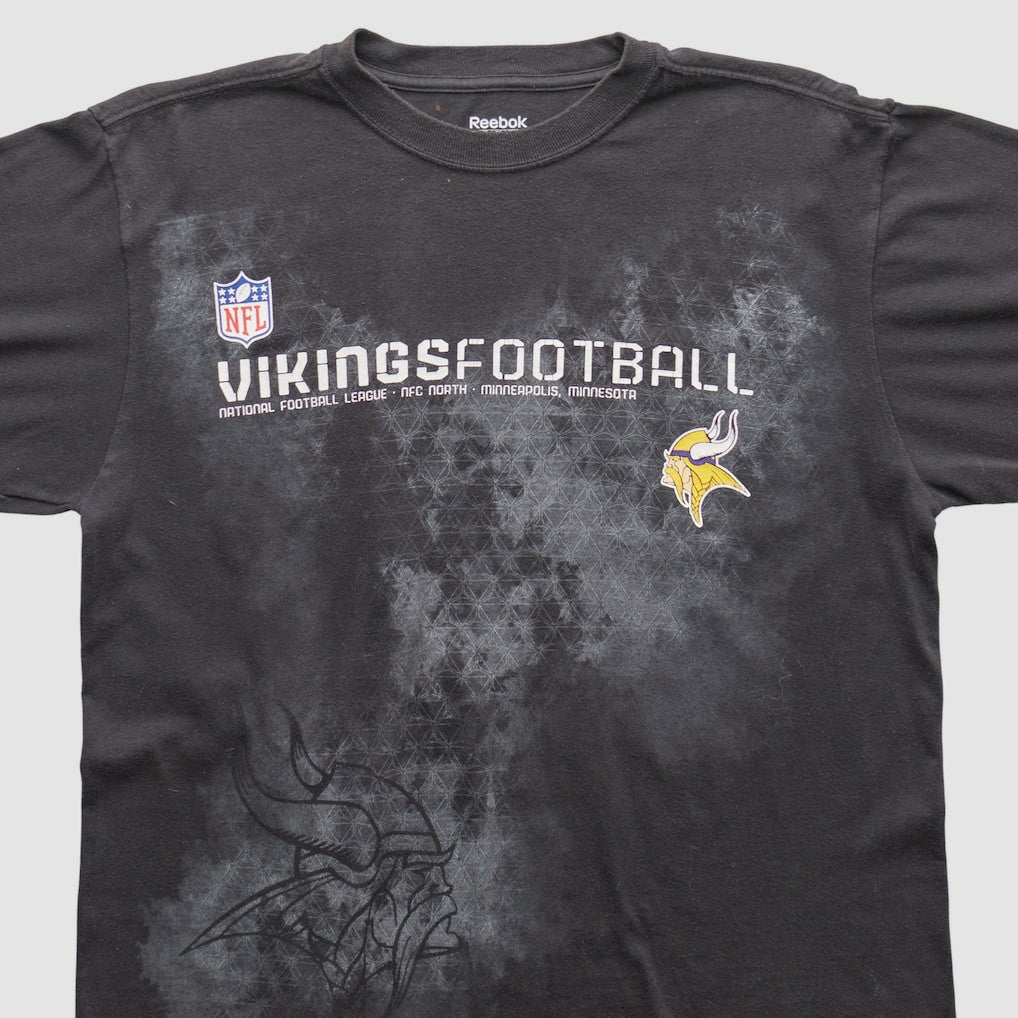 Minnesota Vikings Reebok 2000s Long Sleeve T-shirt - Black Vintage - Fanatics