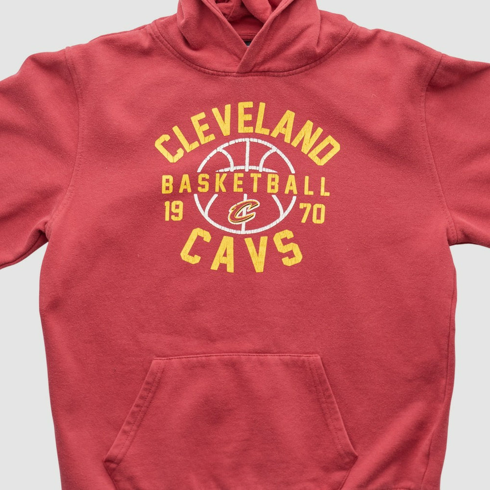 Vintage Cleveland Cavaliers NBA 2010s Hooded Pullover Sweatshirt Red