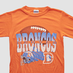 Denver Broncos NFL 90s Long Sleeve T-shirt - Orange Vintage - Fanatics