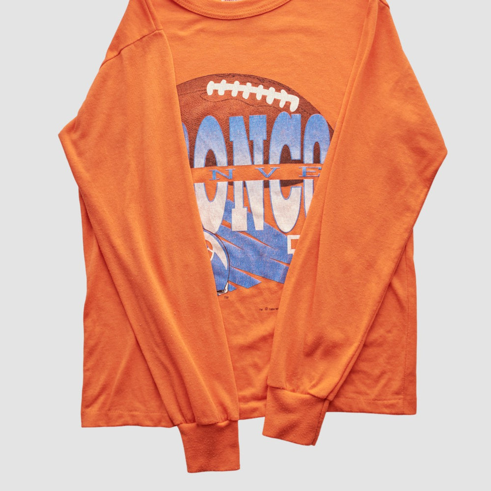 Denver Broncos NFL 90s Long Sleeve T-shirt - Orange Vintage - Fanatics