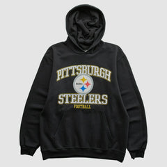 Pittsburgh Steelers NFL 2000s Hooded Pullover Sweatshirt - Black Vintage - Fanatics