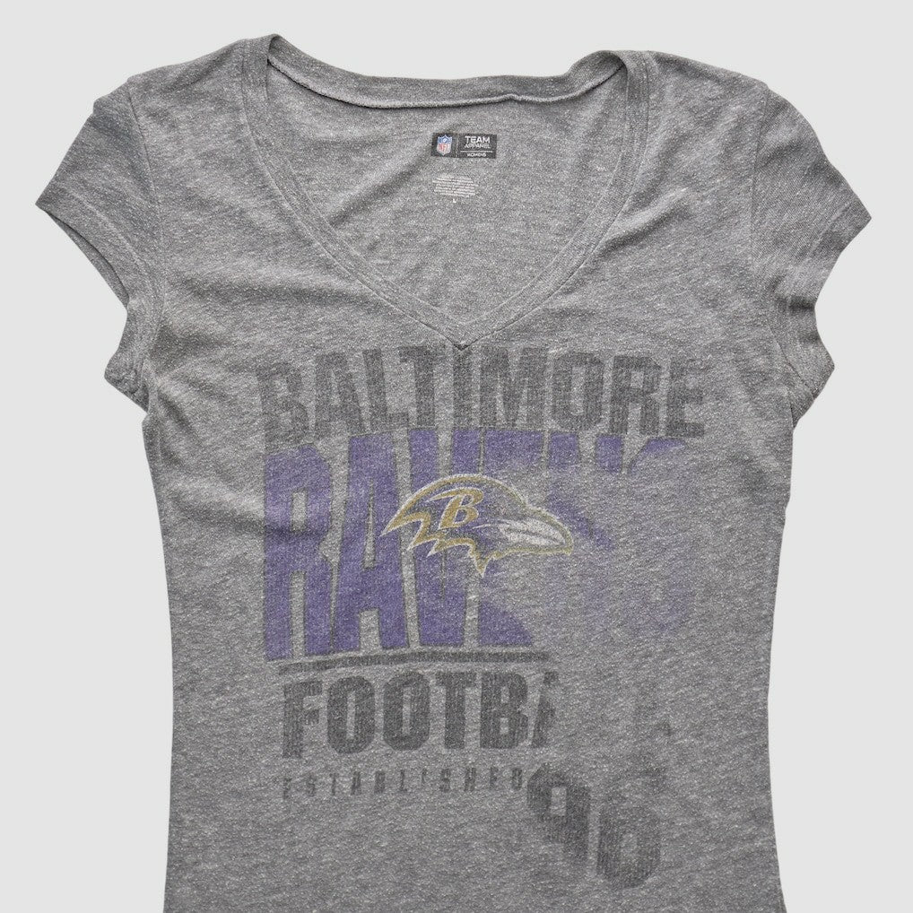 Baltimore Ravens NFL 2010s T-shirt - Heather Gray Vintage - Fanatics