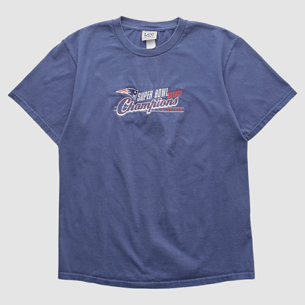 New England Patriots Lee Apparel 2000s T-shirt - Blue Vintage - Fanatics