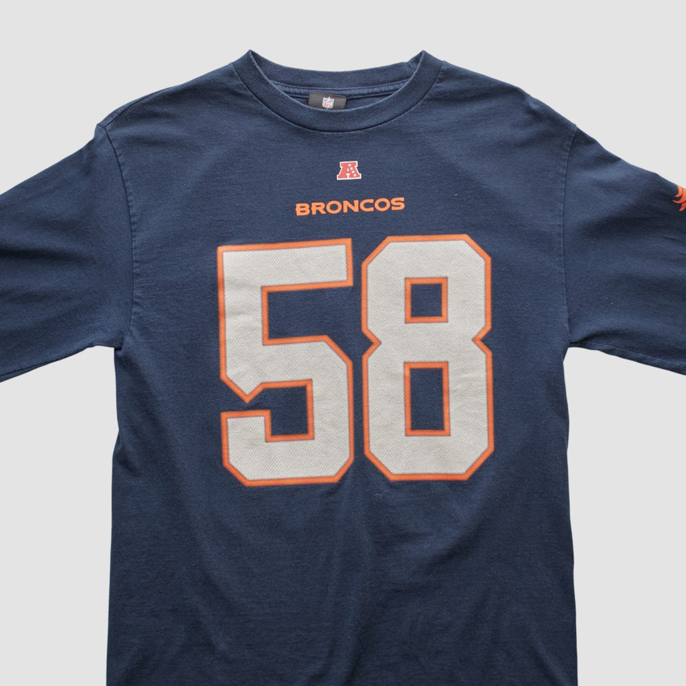 Denver Broncos NFL 2010s Long Sleeve T-shirt - Navy Vintage - Fanatics