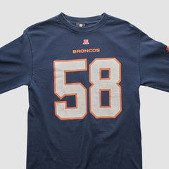 Denver Broncos NFL 2010s Long Sleeve T-shirt - Navy Vintage - Fanatics