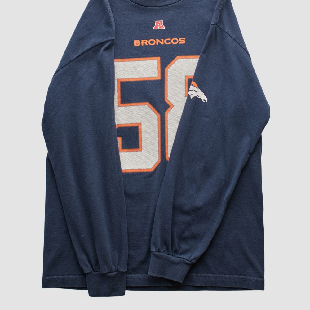 Denver Broncos NFL 2010s Long Sleeve T-shirt - Navy Vintage - Fanatics