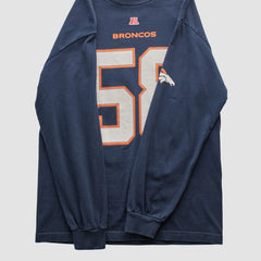 Denver Broncos NFL 2010s Long Sleeve T-shirt - Navy Vintage - Fanatics