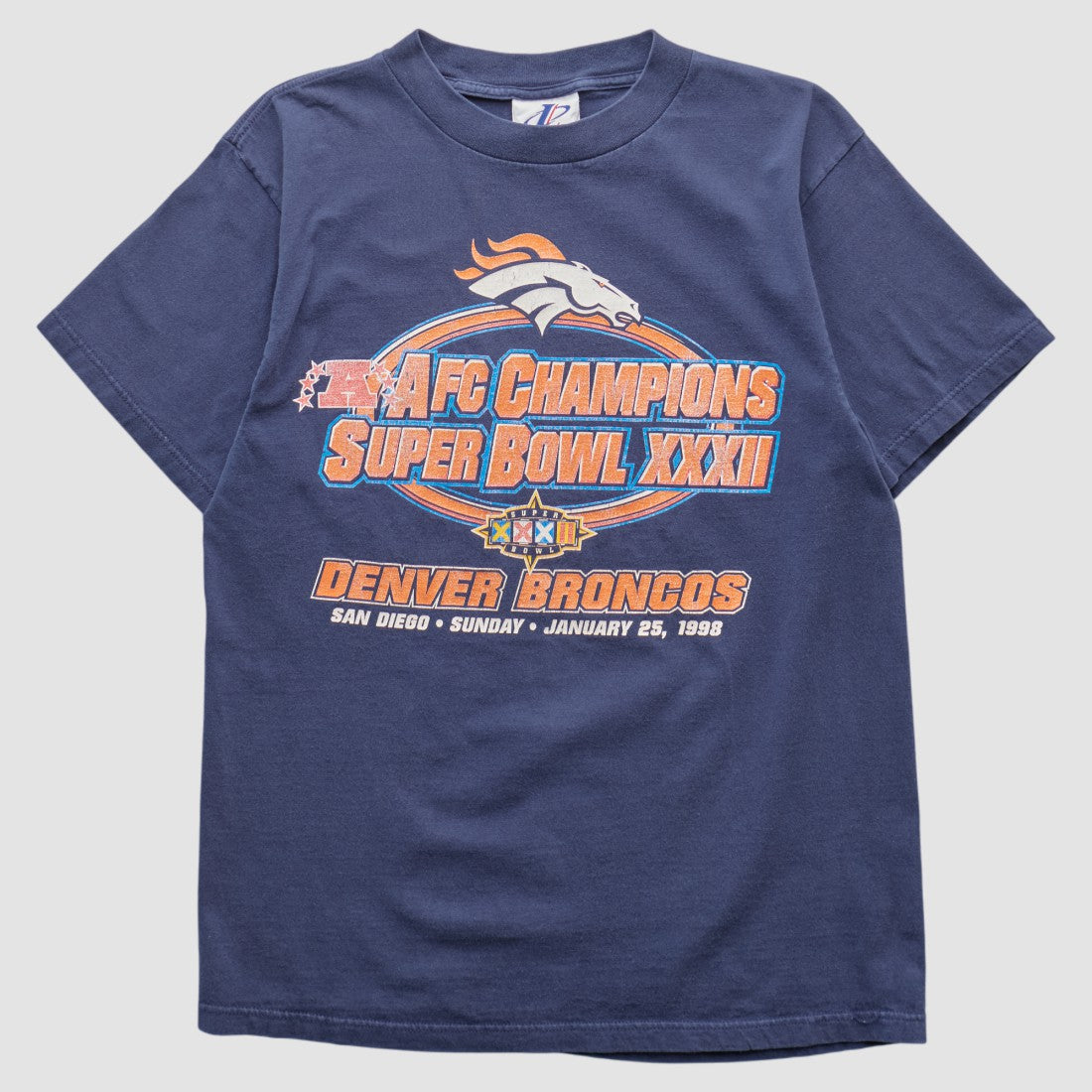 Denver Broncos Logo Athletic 1998 T-shirt - Navy Vintage - Fanatics