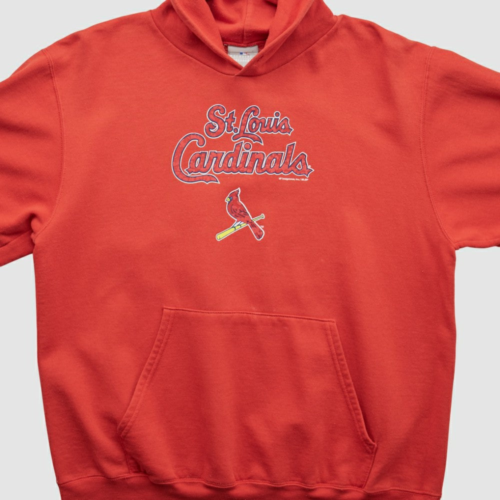 St. Louis Cardinals Genuine Merchandise 2000s Hooded Pullover Sweatshirt Outlet
