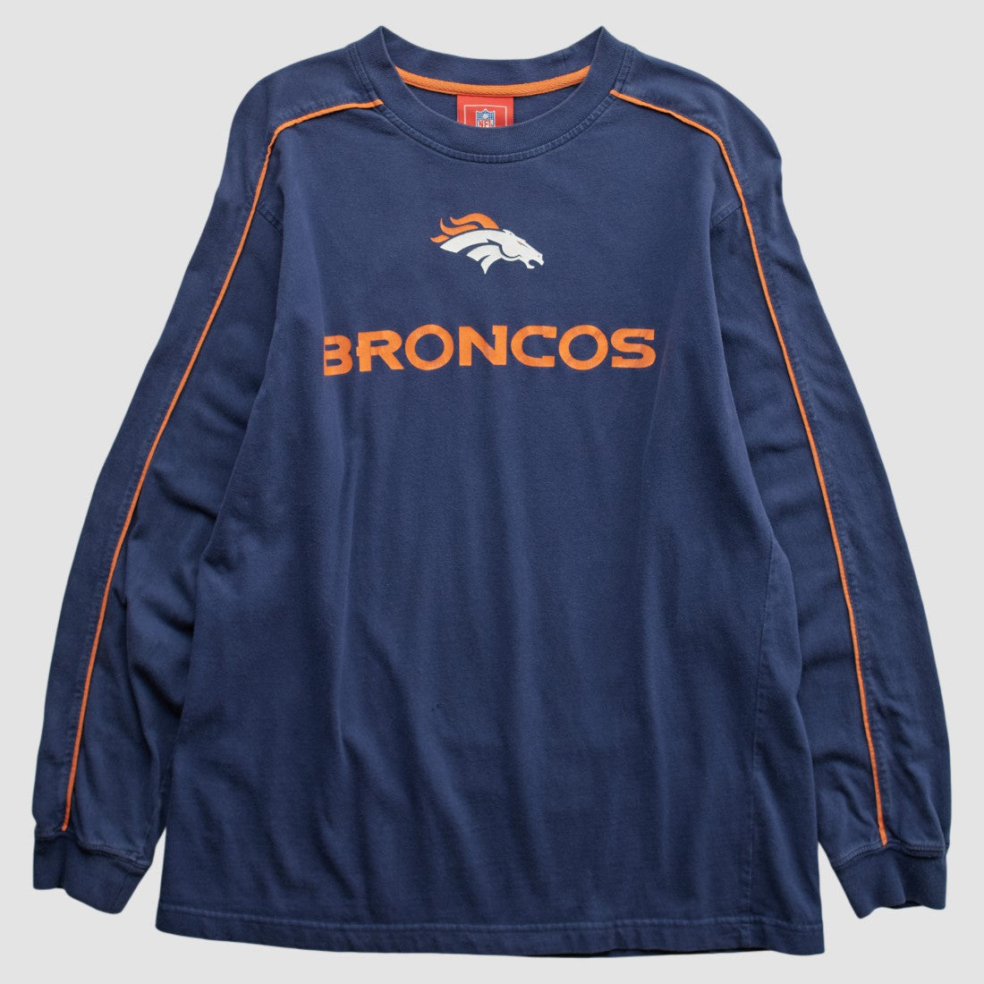 Denver Broncos NFL 2000s Long Sleeve T-shirt - Navy Vintage - Fanatics