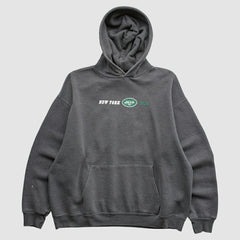 New York Jets Team Edition Apparel 2000s Hooded Pullover Sweatshirt - Charcoal Vintage - Fanatics