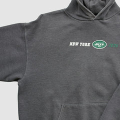 New York Jets Team Edition Apparel 2000s Hooded Pullover Sweatshirt - Charcoal Vintage - Fanatics