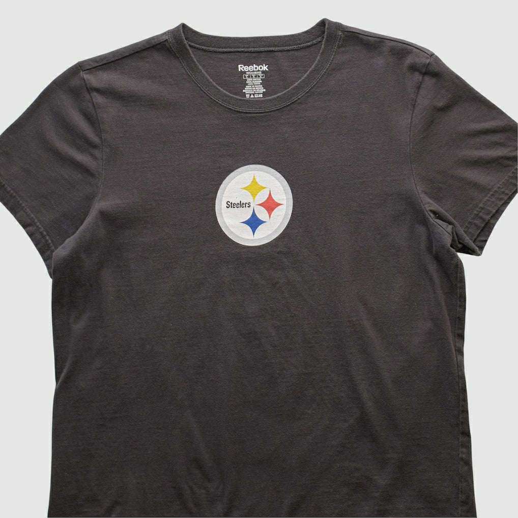 Pittsburgh Steelers Reebok 2000s T-shirt - Black Vintage - Fanatics