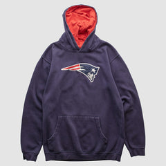 New England Patriots NFL 2000s Hooded Pullover Sweatshirt - Navy Vintage - Fanatics