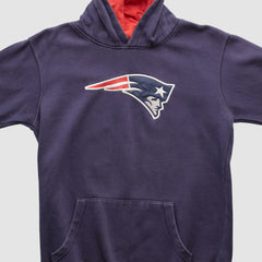 New England Patriots NFL 2000s Hooded Pullover Sweatshirt - Navy Vintage - Fanatics