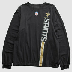 New Orleans Saints Reebok 2000s Long Sleeve T-shirt - Black Vintage - Fanatics