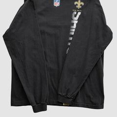 New Orleans Saints Reebok 2000s Long Sleeve T-shirt - Black Vintage - Fanatics