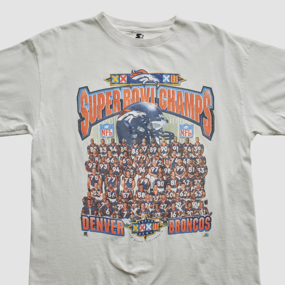 Denver Broncos Starter 1998 T-shirt - White Vintage - Fanatics