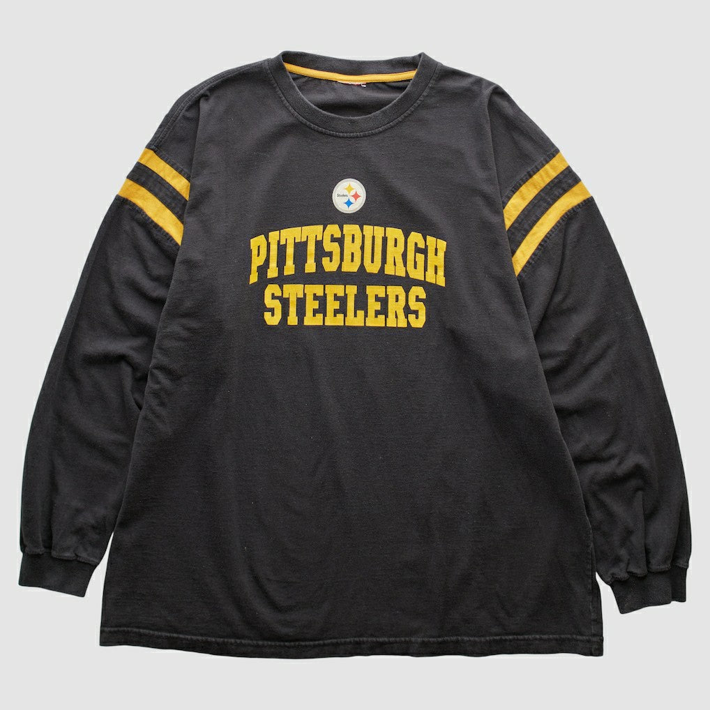 Pittsburgh Steelers 2000s Long Sleeve T-shirt - Black Vintage - Fanatics