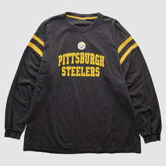 Pittsburgh Steelers 2000s Long Sleeve T-shirt - Black Vintage - Fanatics