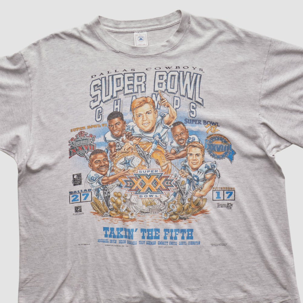 Dallas Cowboys Delta 1996 T-shirt - Heather Gray Vintage - Fanatics