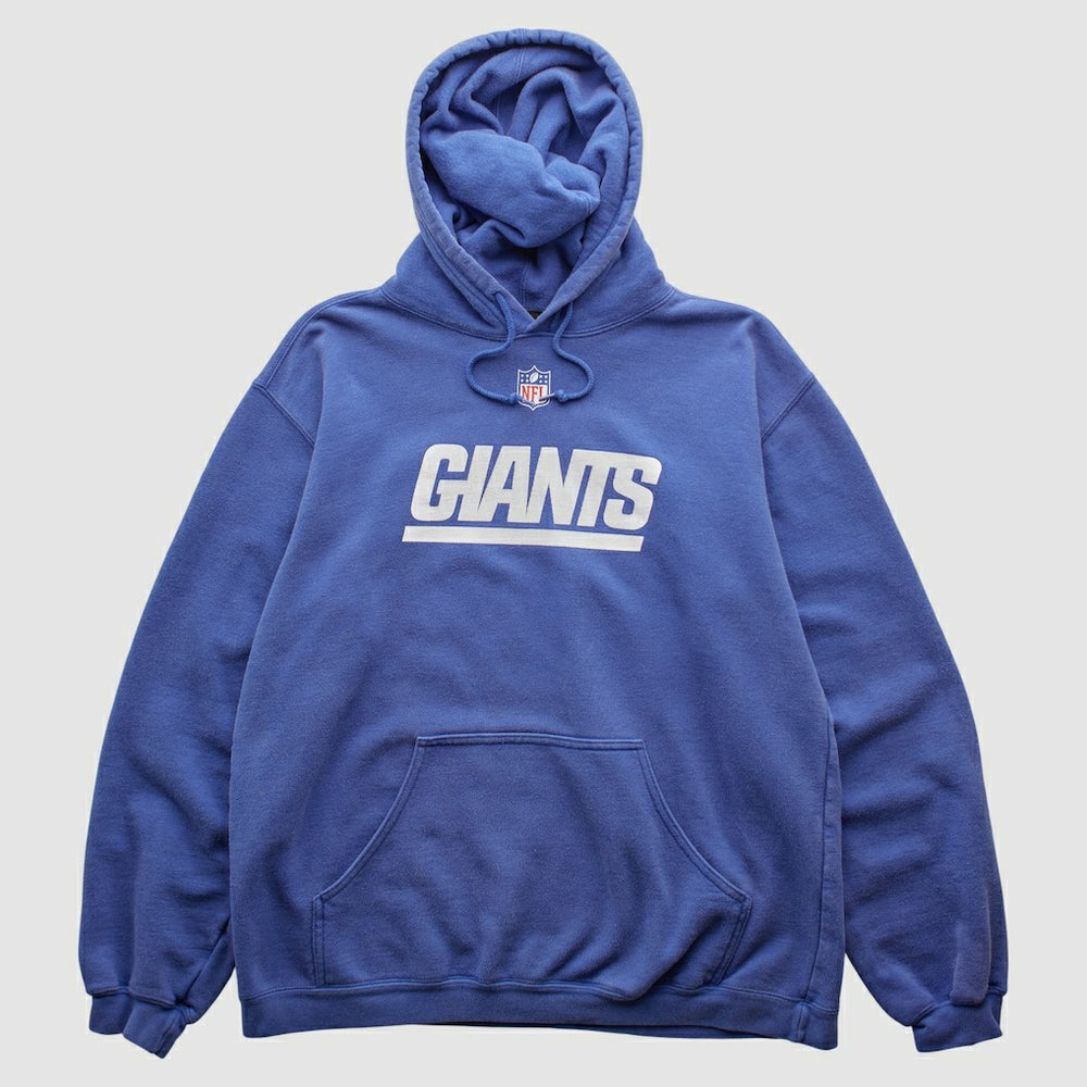 New York Giants Reebok 2000s Hooded Pullover Sweatshirt - Blue Vintage - Fanatics
