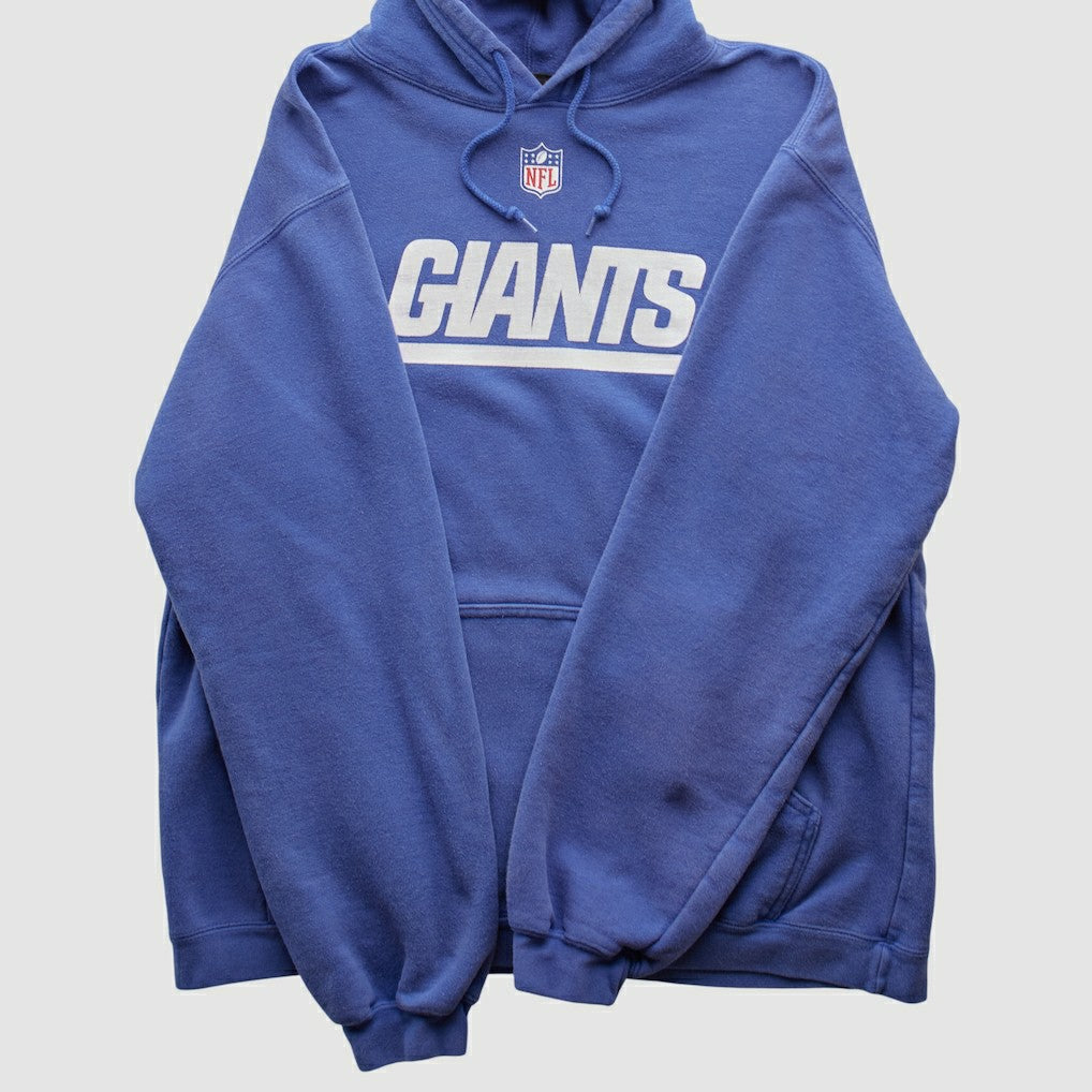 New York Giants Reebok 2000s Hooded Pullover Sweatshirt - Blue Vintage - Fanatics