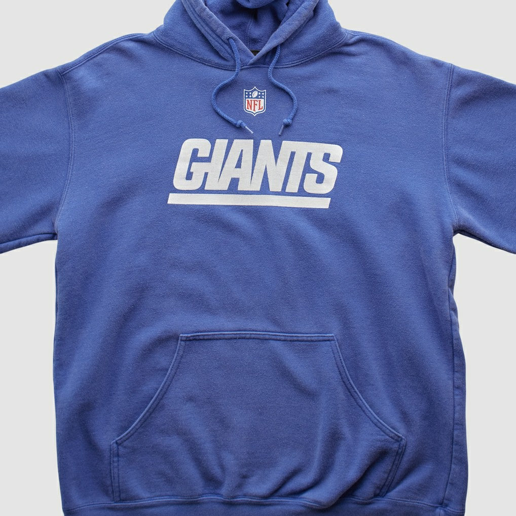 New York Giants Reebok 2000s Hooded Pullover Sweatshirt - Blue Vintage - Fanatics