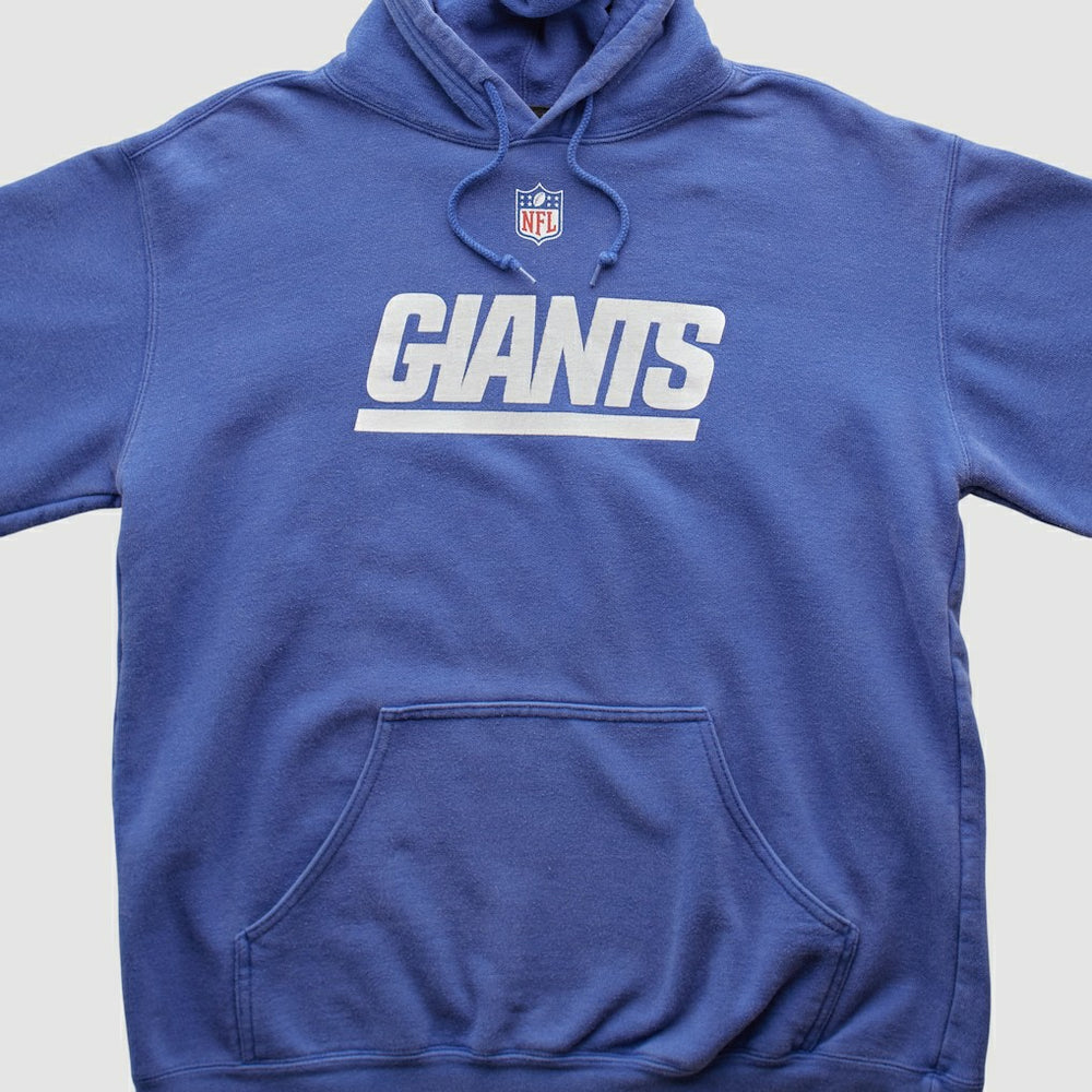 New York Giants Reebok 2000s Hooded Pullover Sweatshirt - Blue Vintage - Fanatics