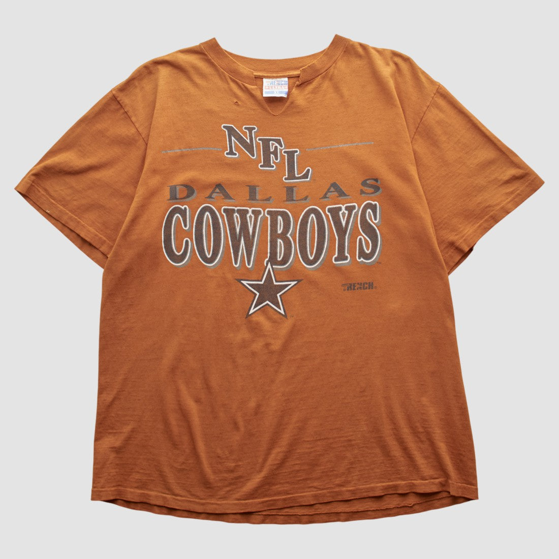 Dallas Cowboys Trench 90s T-shirt - Orange Vintage - Fanatics
