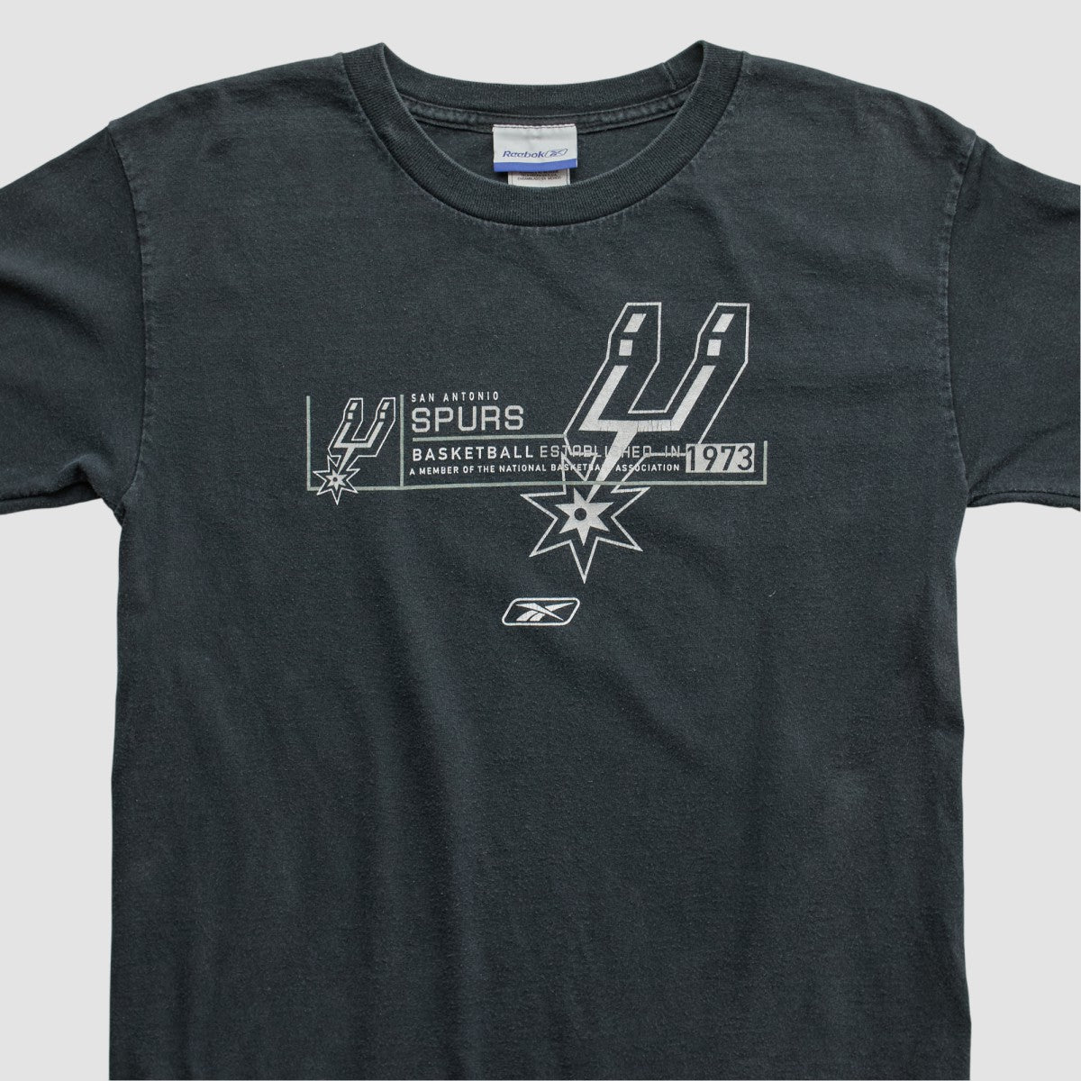 Vintage San Antonio Spurs Reebok 2000s Long Sleeve T-shirt Black