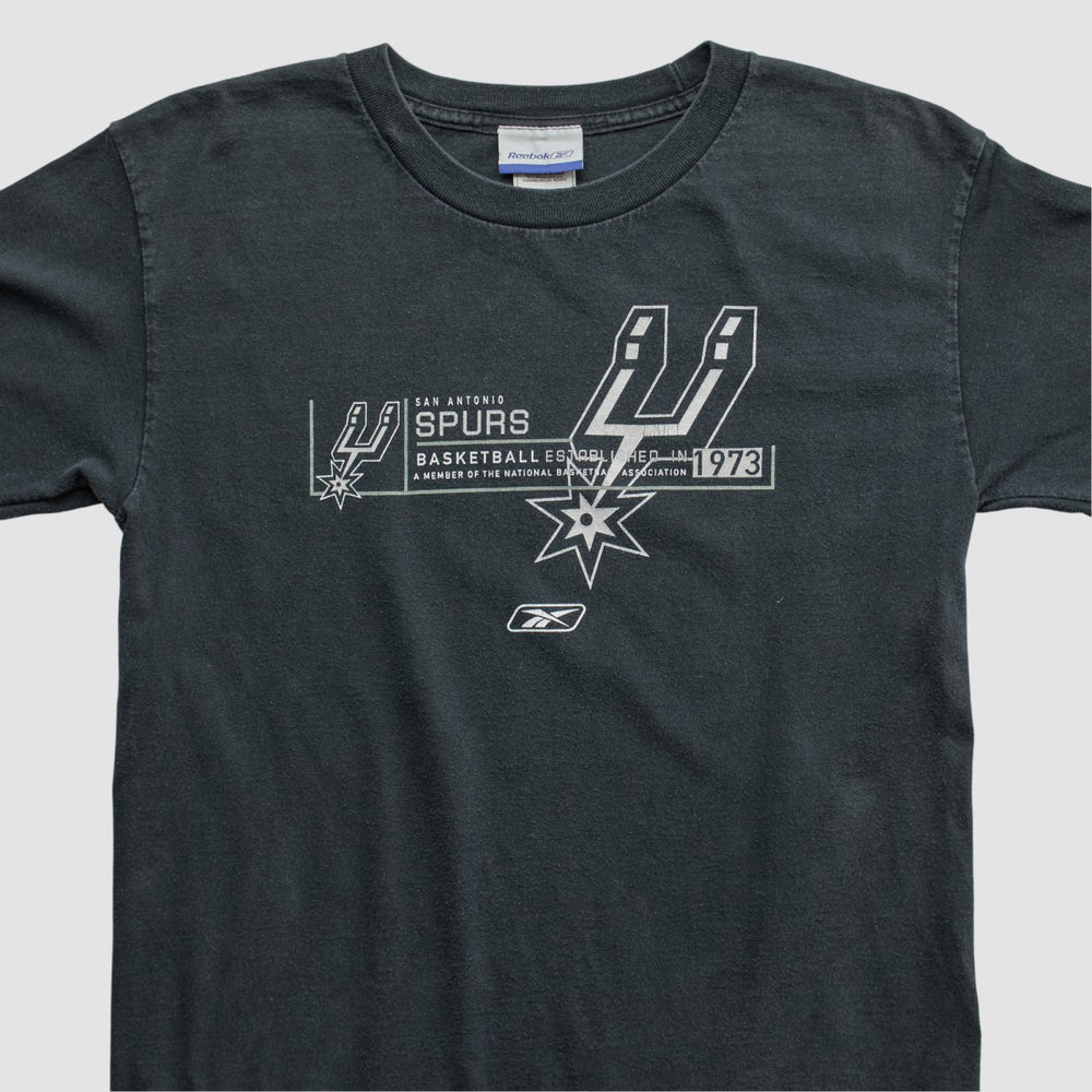 Vintage San Antonio Spurs Reebok 2000s Long Sleeve T-shirt Black