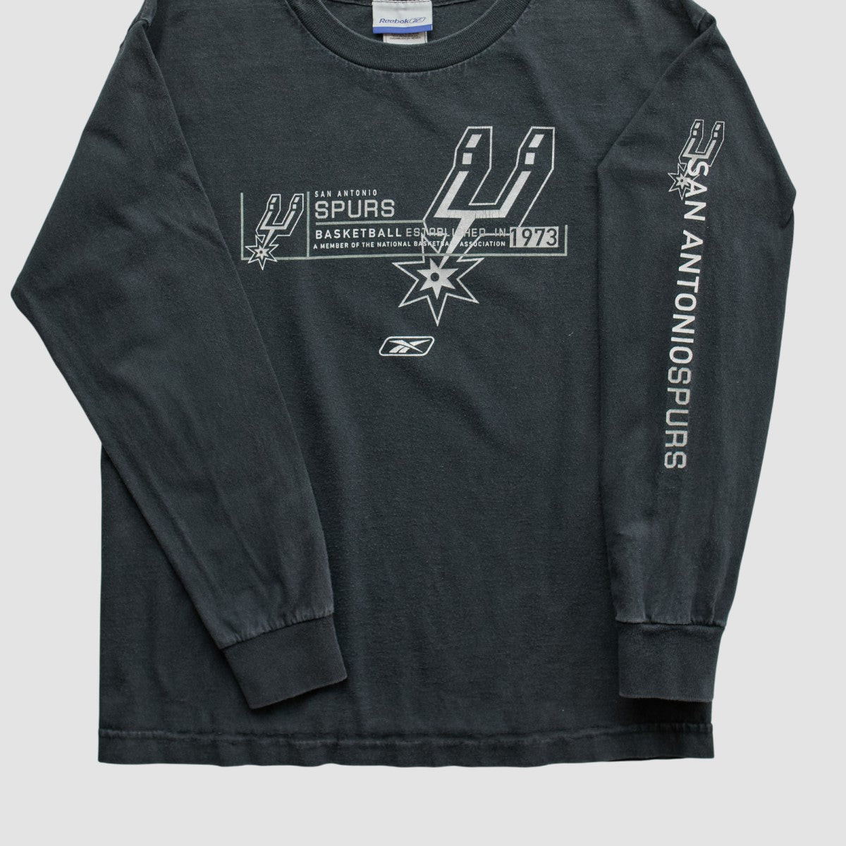 Vintage San Antonio Spurs Reebok 2000s Long Sleeve T-shirt Black