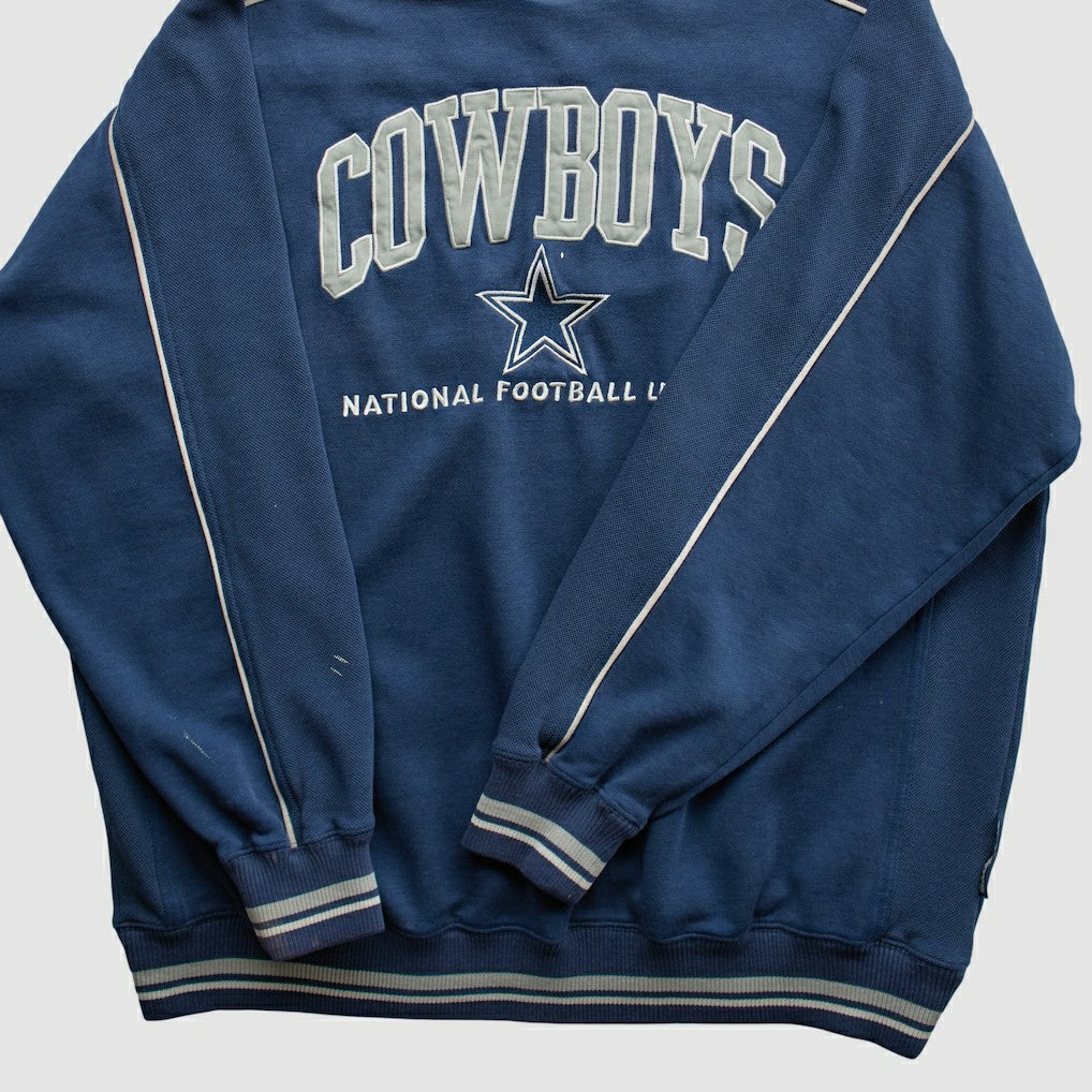 Dallas Cowboys Lee Apparel 90s Pullover Sweatshirt - Navy Vintage - Fanatics