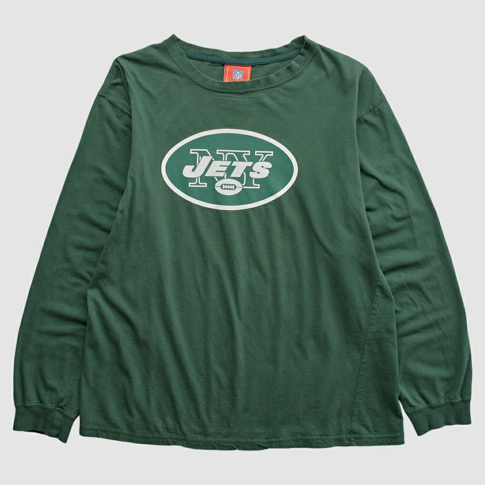 New York Jets NFL 2000s Long Sleeve T-shirt - Green Vintage - Fanatics