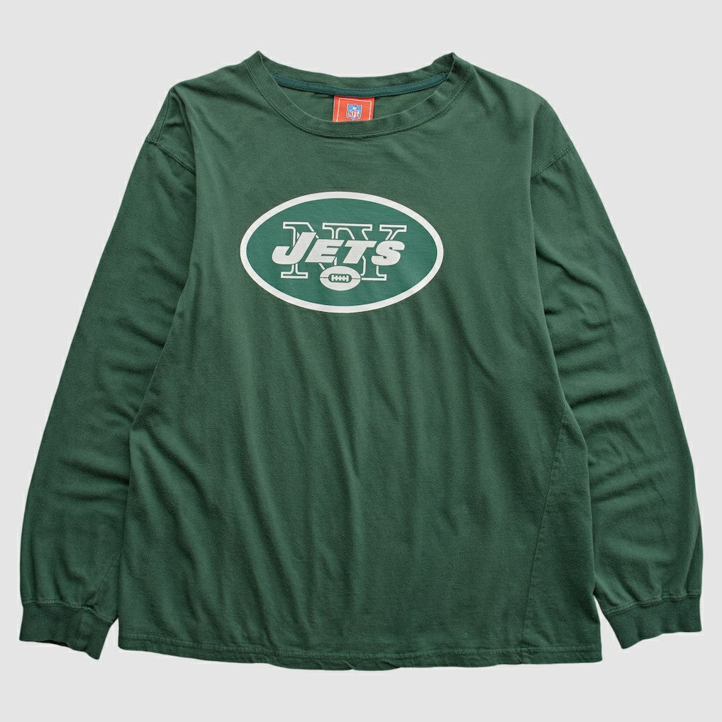 New York Jets NFL 2000s Long Sleeve T-shirt - Green Vintage - Fanatics