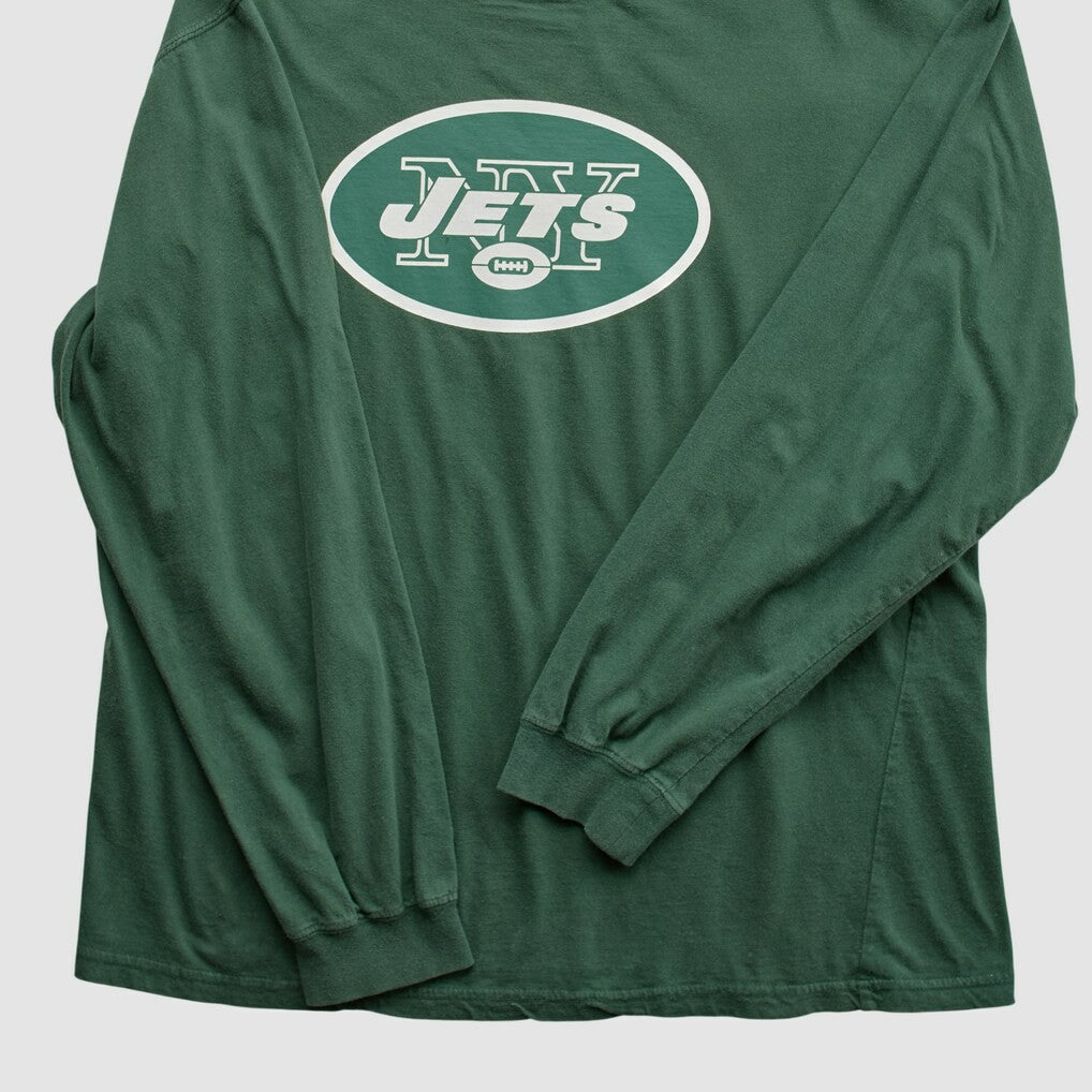 New York Jets NFL 2000s Long Sleeve T-shirt - Green Vintage - Fanatics