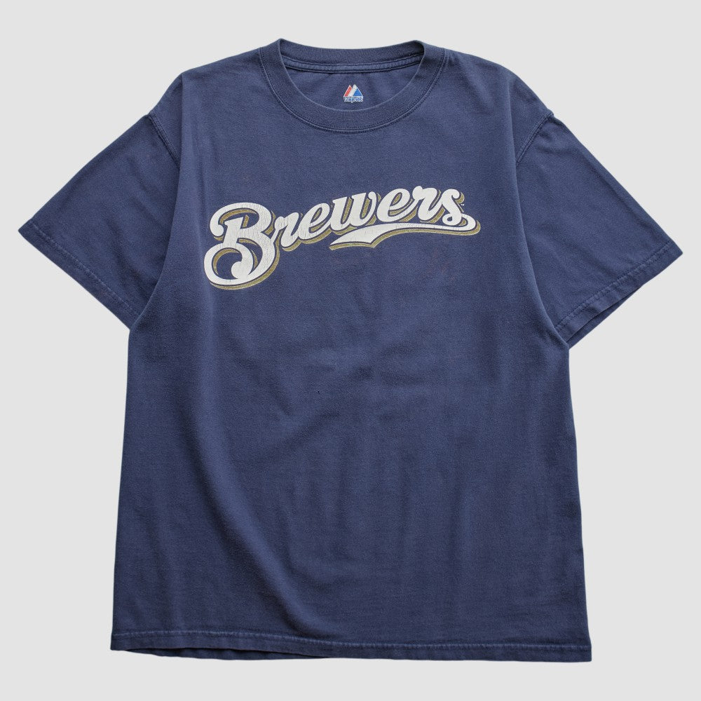 Milwaukee Brewers Majestic 2000s T-shirt Online
