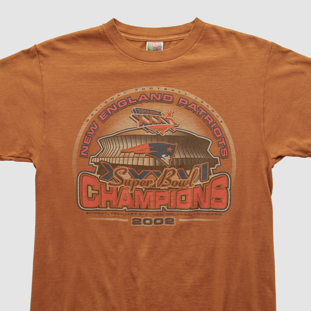 New England Patriots 2002 T-shirt - Orange Vintage - Fanatics
