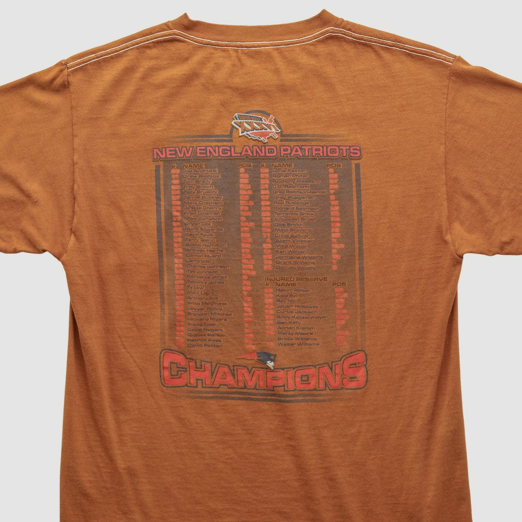 New England Patriots 2002 T-shirt - Orange Vintage - Fanatics