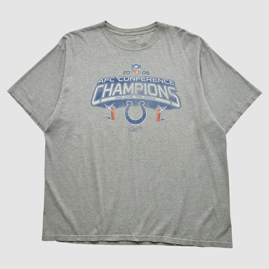 Indianapolis Colts Reebok 2006 T-shirt - Heather Gray Vintage - Fanatics