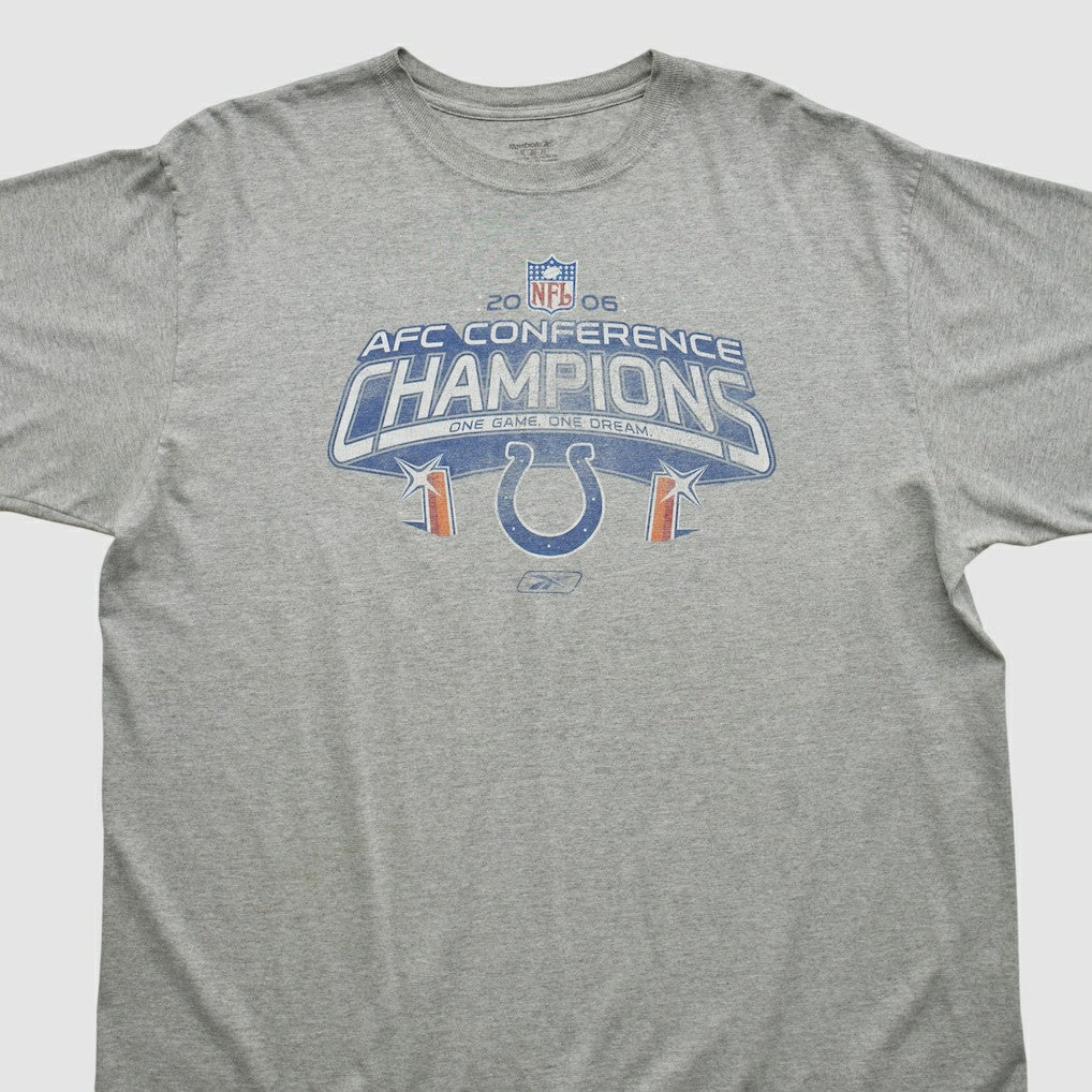 Indianapolis Colts Reebok 2006 T-shirt - Heather Gray Vintage - Fanatics