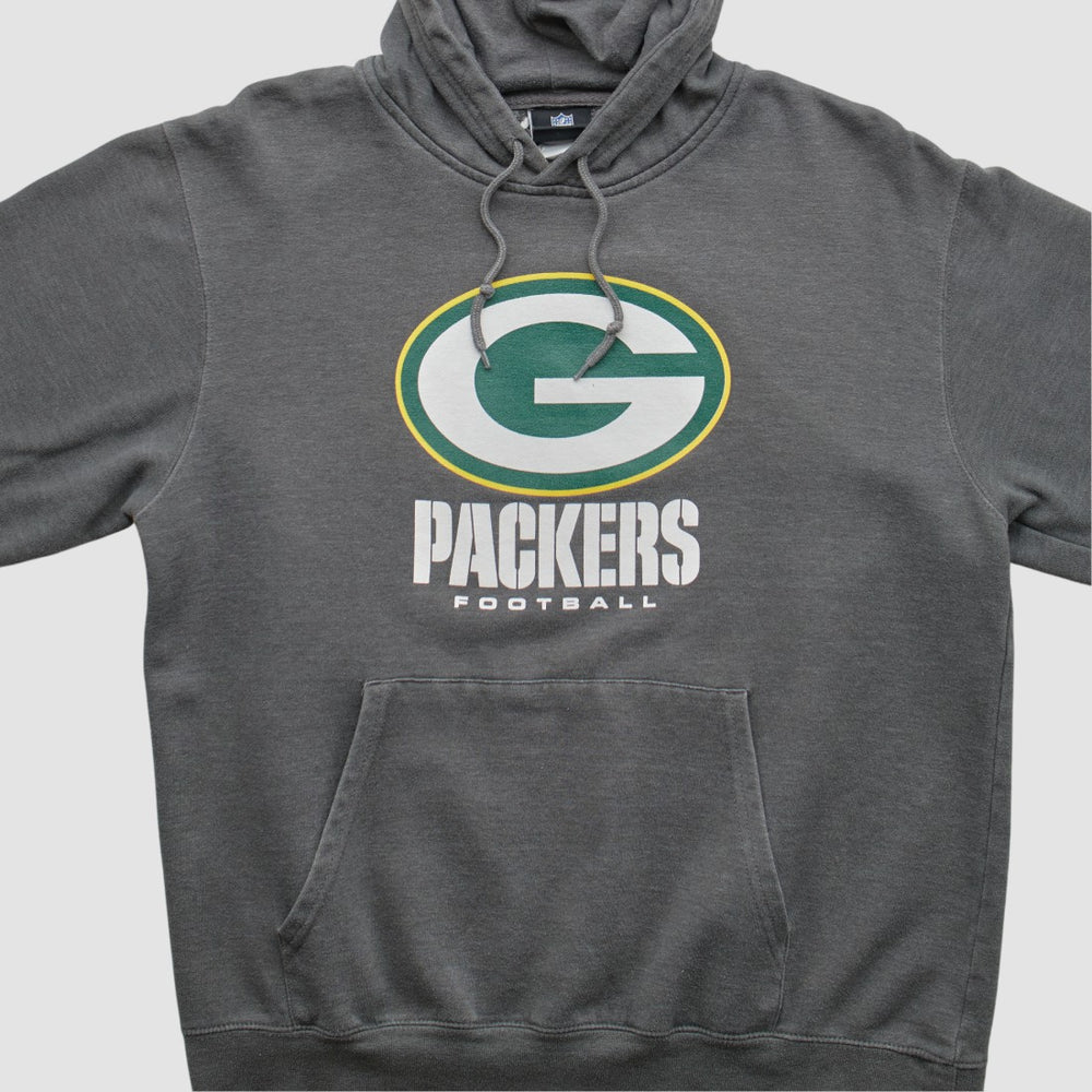Green Bay Packers NFL 2010s Hooded Pullover Sweatshirt - Charcoal Vintage - Fanatics