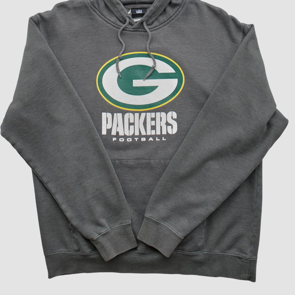 Green Bay Packers NFL 2010s Hooded Pullover Sweatshirt - Charcoal Vintage - Fanatics